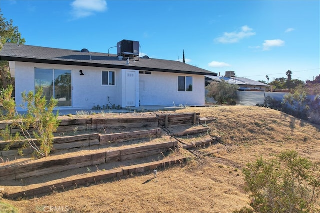 61638 La Jolla Dr, Joshua Tree, CA 92252 - rear view of property with stucco siding