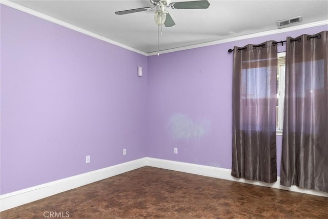 2306 Apion Ct, Paso Robles, CA 93446 - empty room featuring crown molding and ceiling fan