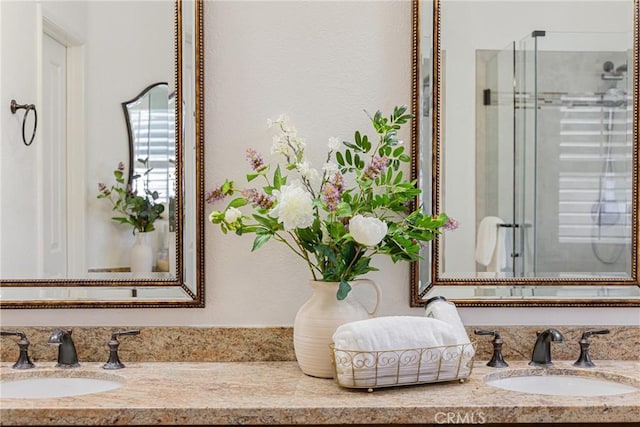 4450 Autumn Glow Ct, Chino Hills, CA 91709 - full bath featuring double vanity and an enclosed shower
