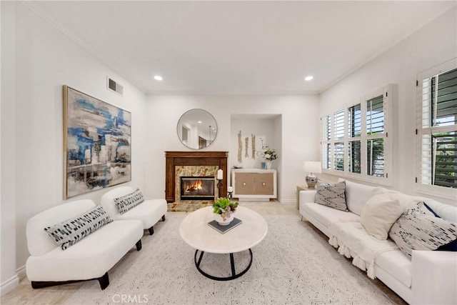 4450 Autumn Glow Ct, Chino Hills, CA 91709 - living area with recessed lighting and a high end fireplace