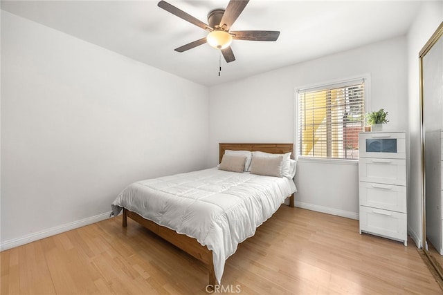 2051 Royal Oaks Dr, Duarte, CA 91010 - bedroom with light wood-type flooring and a ceiling fan