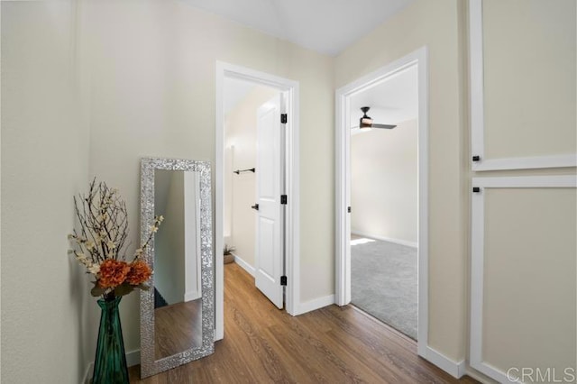 1157 Emerald Ave, El Cajon, CA 92020 - hall with wood finished floors and baseboards
