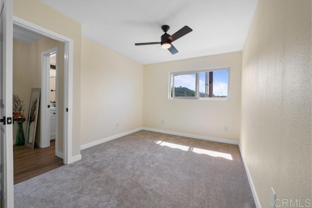 1157 Emerald Ave, El Cajon, CA 92020 - carpeted spare room featuring a ceiling fan and baseboards