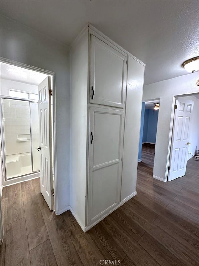 820 S Kenmore St, Anaheim, CA 92804 - hall with dark wood finished floors