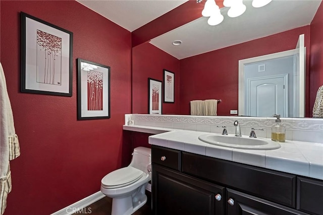 46379 Canyon Crest Ct, Temecula, CA 92592 - bathroom with vanity and a textured wall