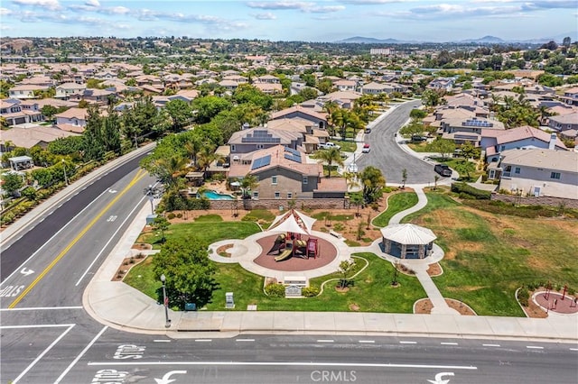 46379 Canyon Crest Ct, Temecula, CA 92592 - aerial overview of property's location with nearby suburban area and a mountainous background