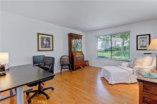 3205 Via Buena Unit B, Laguna Woods, CA 92637 - office area with light wood finished floors