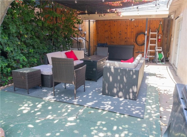 3801 Whiteside St, Los Angeles, CA 90063 - view of patio with outdoor lounge area