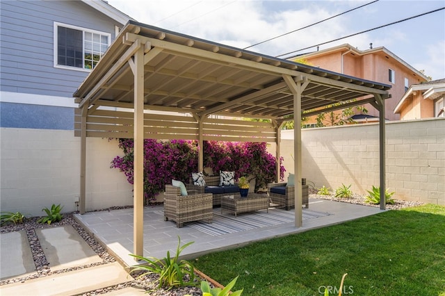 2721 184th St, Redondo Beach, CA 90278 - fenced backyard featuring a patio and an outdoor hangout area