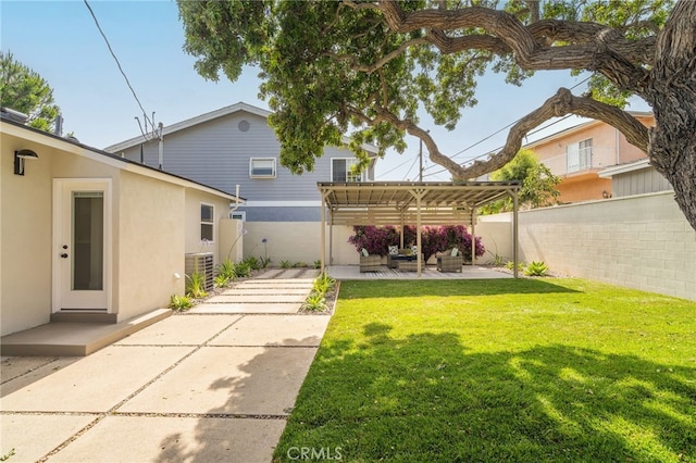 2721 184th St, Redondo Beach, CA 90278 - fenced backyard with a pergola and a patio area