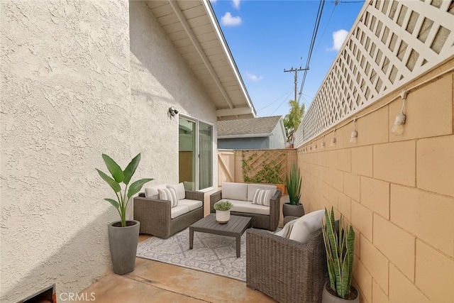 19125 Anza Ave, Torrance, CA 90503 - fenced backyard featuring outdoor lounge area and a patio area