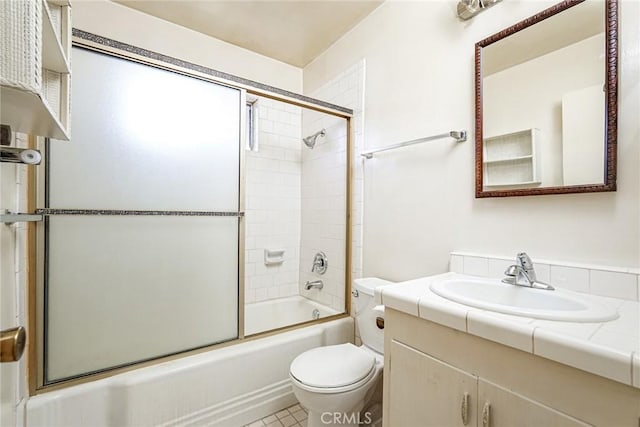1510 E 53rd St, Long Beach, CA 90805 - bathroom with vanity and bath / shower combo with glass door
