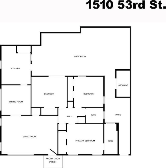 1510 E 53rd St, Long Beach, CA 90805 - view of home floor plan
