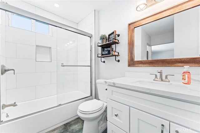 6057 Azalea St, Chino, CA 91710 - bathroom featuring vanity and combined bath / shower with glass door