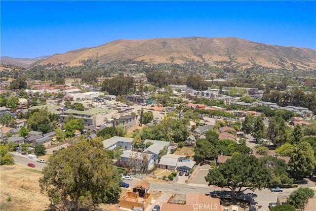 3280 Rockview Pl, San Luis Obispo, CA 93401 - aerial view of property and surrounding area with a mountain backdrop