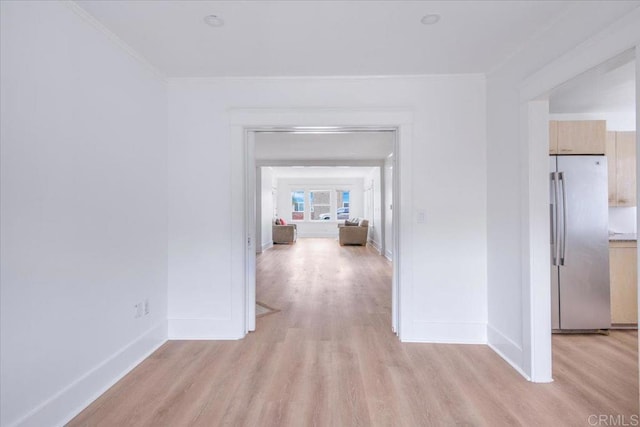 275 Euclid Ave, Long Beach, CA 90803 - corridor featuring light wood finished floors and crown molding