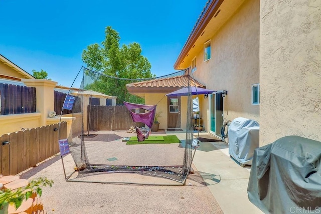 25322 Poderio Dr, Ramona, CA 92065 - view of patio with area for grilling