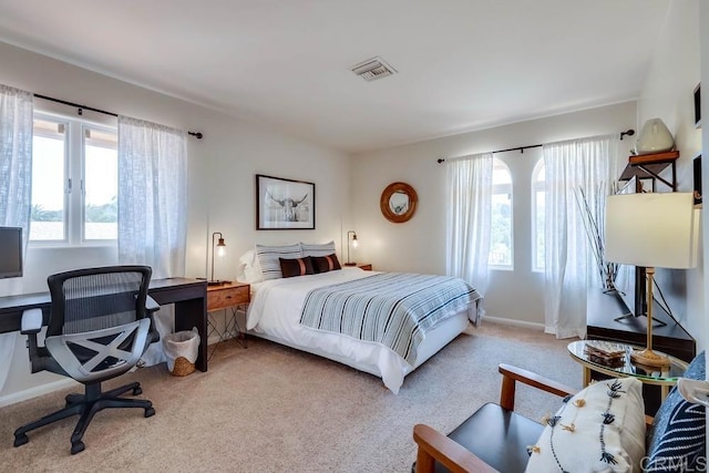 25322 Poderio Dr, Ramona, CA 92065 - carpeted bedroom with baseboards and an office area