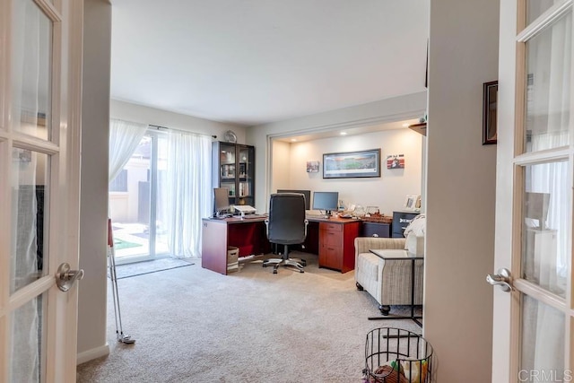 25322 Poderio Dr, Ramona, CA 92065 - carpeted office featuring french doors