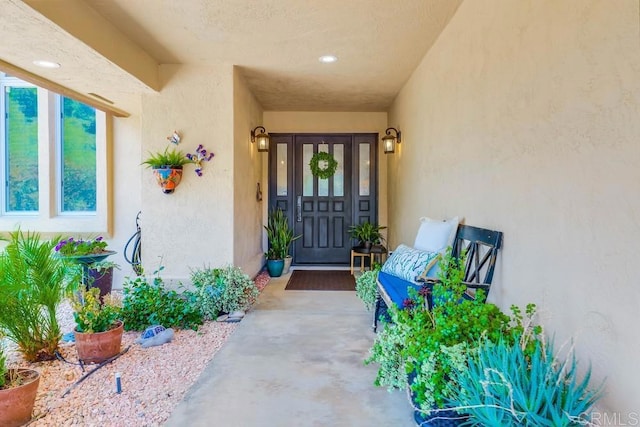 25322 Poderio Dr, Ramona, CA 92065 - view of exterior entry with stucco siding