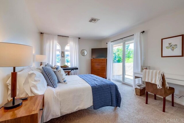 25322 Poderio Dr, Ramona, CA 92065 - bedroom with access to exterior and carpet flooring