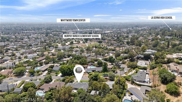 9858 Cullman Ave, Whittier, CA 90603 - aerial perspective of suburban area