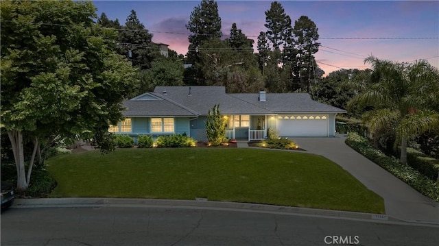 9858 Cullman Ave, Whittier, CA 90603 - single story home featuring a garage, a lawn, and driveway