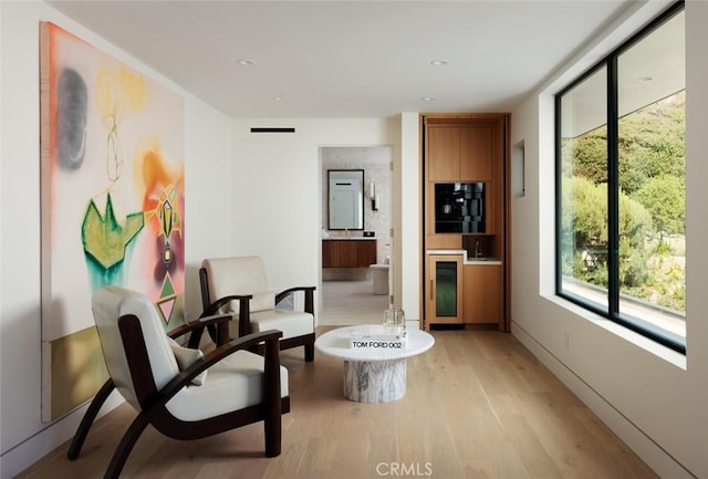1105 Skyline Dr, Laguna Beach, CA 92651 - sitting room featuring light wood finished floors