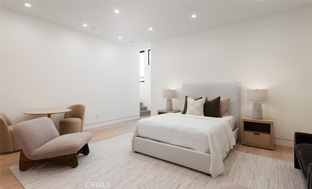1105 Skyline Dr, Laguna Beach, CA 92651 - bedroom featuring wood finished floors and recessed lighting