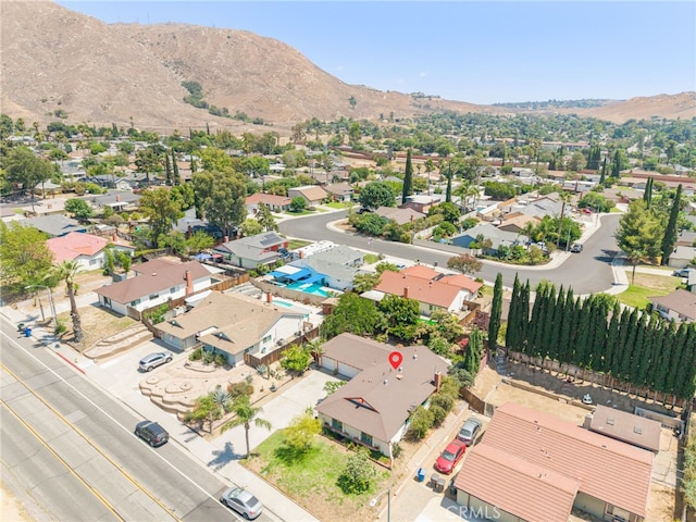 252 W Blaine St, Riverside, CA 92507 - aerial perspective of suburban area featuring a mountain backdrop