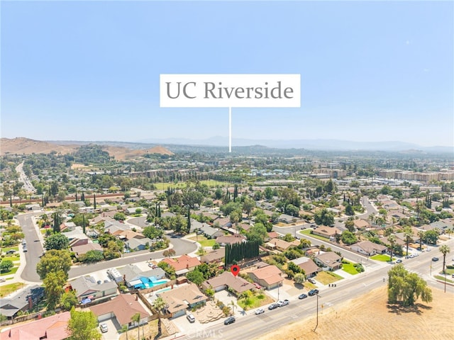 252 W Blaine St, Riverside, CA 92507 - aerial view of residential area with a mountain backdrop