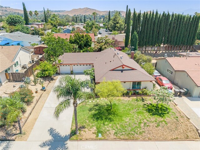 252 W Blaine St, Riverside, CA 92507 - aerial perspective of suburban area with a mountain backdrop