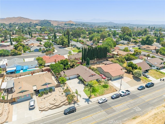252 W Blaine St, Riverside, CA 92507 - aerial perspective of suburban area featuring a mountainous background