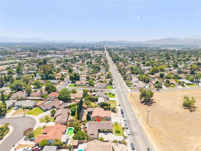 252 W Blaine St, Riverside, CA 92507 - aerial view of residential area with a mountain backdrop