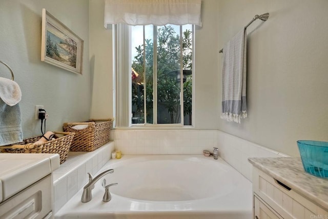 6707 Ketch Way, Carlsbad, CA 92011 - bathroom with vanity and a garden tub