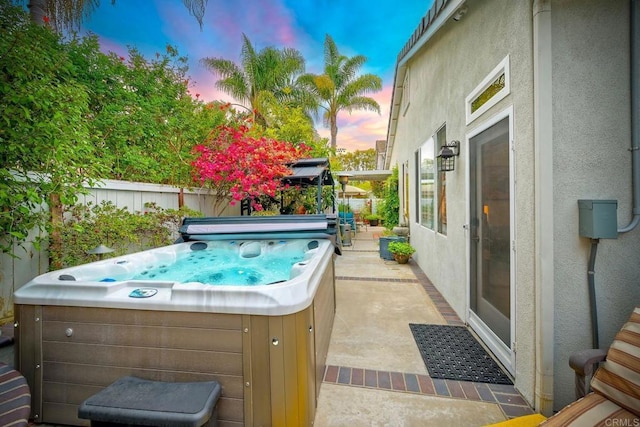 6707 Ketch Way, Carlsbad, CA 92011 - view of patio / terrace with a hot tub