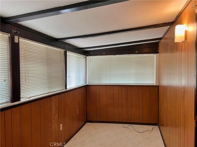 5128 W State Highway 20, Upper Lake, CA 95485 - unfurnished sunroom featuring beam ceiling