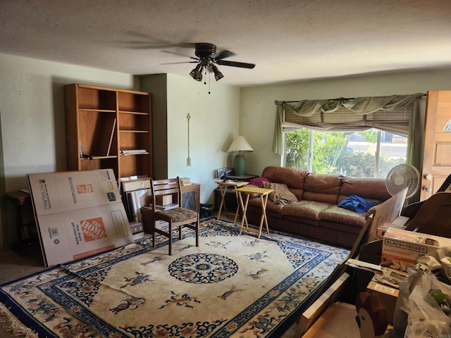 9408 Wharton Rd, Santee, CA 92071 - living room with a ceiling fan