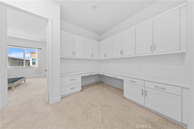 27216 W Coyote Bush Ct, Valencia, CA 91355 - unfurnished office with built in desk and light colored carpet