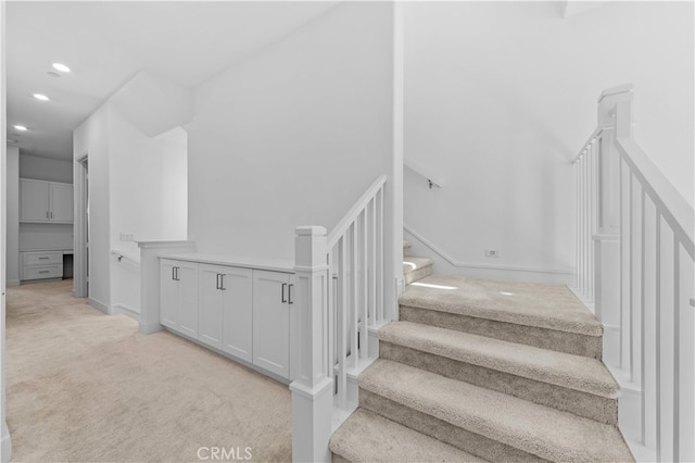 27216 W Coyote Bush Ct, Valencia, CA 91355 - stairway with carpet and recessed lighting