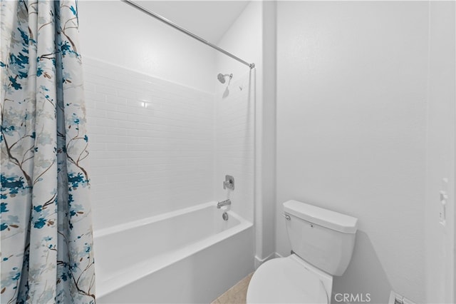 27216 W Coyote Bush Ct, Valencia, CA 91355 - bathroom featuring shower / bath combo and toilet