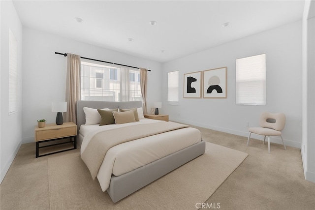 27216 W Coyote Bush Ct, Valencia, CA 91355 - bedroom with light carpet and baseboards