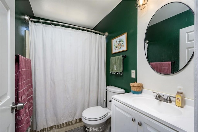 28521 Williams Dr, Menifee, CA 92587 - bathroom with vanity and a shower with curtain