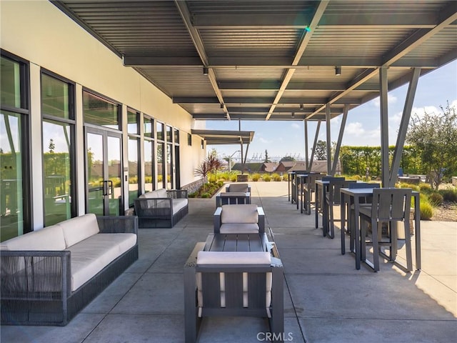 1673 Lexington Ln, San Pedro, CA 90732 - view of patio with outdoor lounge area