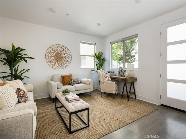 1673 Lexington Ln, San Pedro, CA 90732 - living area with wood finished floors and baseboards