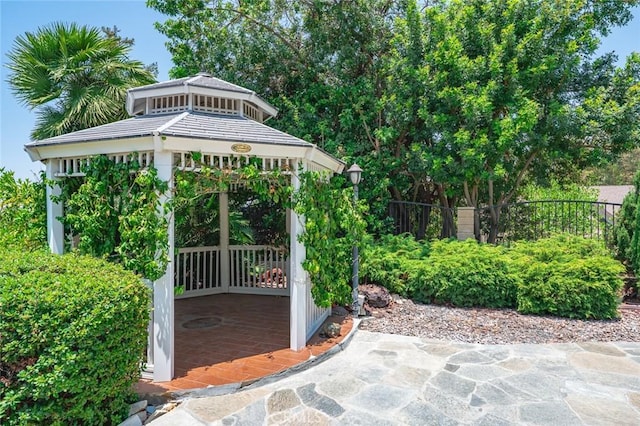 21557 Ambushers St, Diamond Bar, CA 91765 - view of patio / terrace featuring a gazebo
