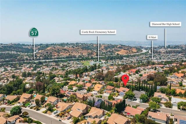 21557 Ambushers St, Diamond Bar, CA 91765 - aerial view of residential area