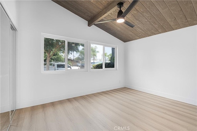 12302 Beaty Ave, Norwalk, CA 90650 - spare room featuring healthy amount of natural light, wood ceiling, ceiling fan, and wood finished floors