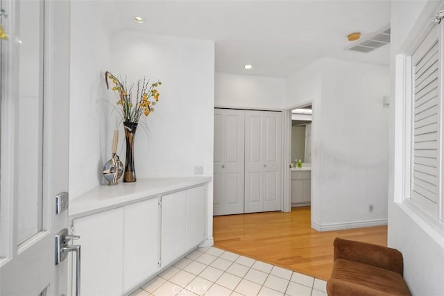 50 Los Cabos, Dana Point, CA 92629 - corridor featuring light wood-style flooring and recessed lighting