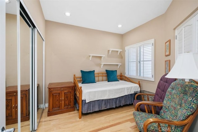 50 Los Cabos, Dana Point, CA 92629 - bedroom featuring light wood-style floors, a closet, and recessed lighting